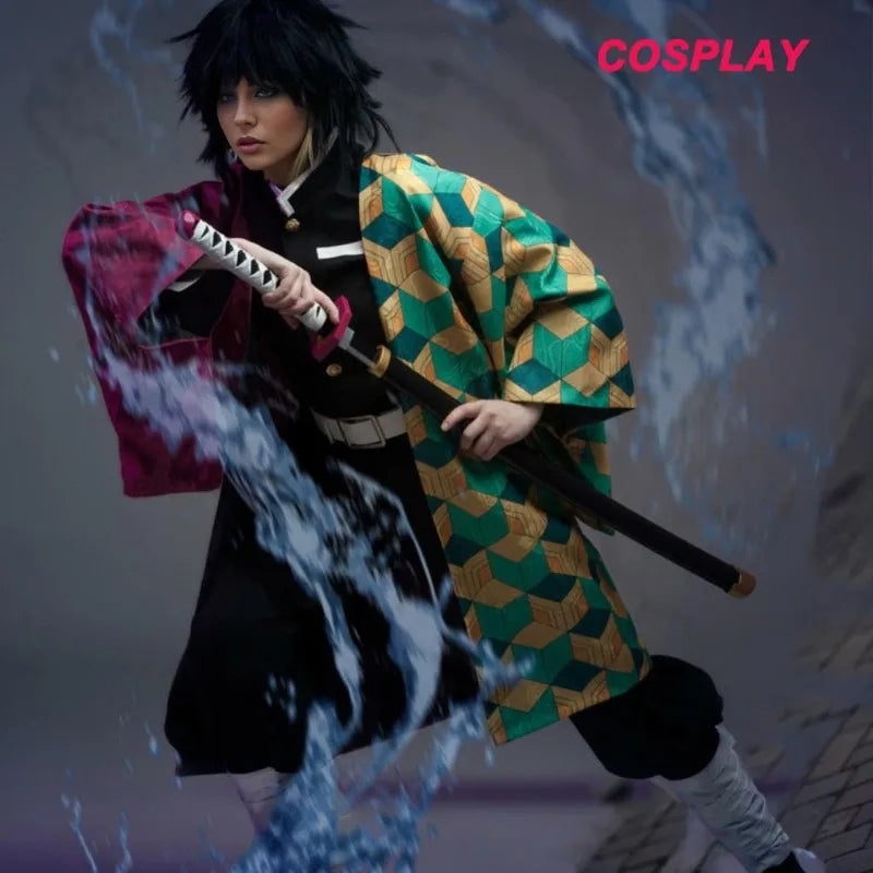 Katana Demon Slayer 104 cm - Réplica Realista de Tanjirou y Zenitsu para Cosplay y Colección