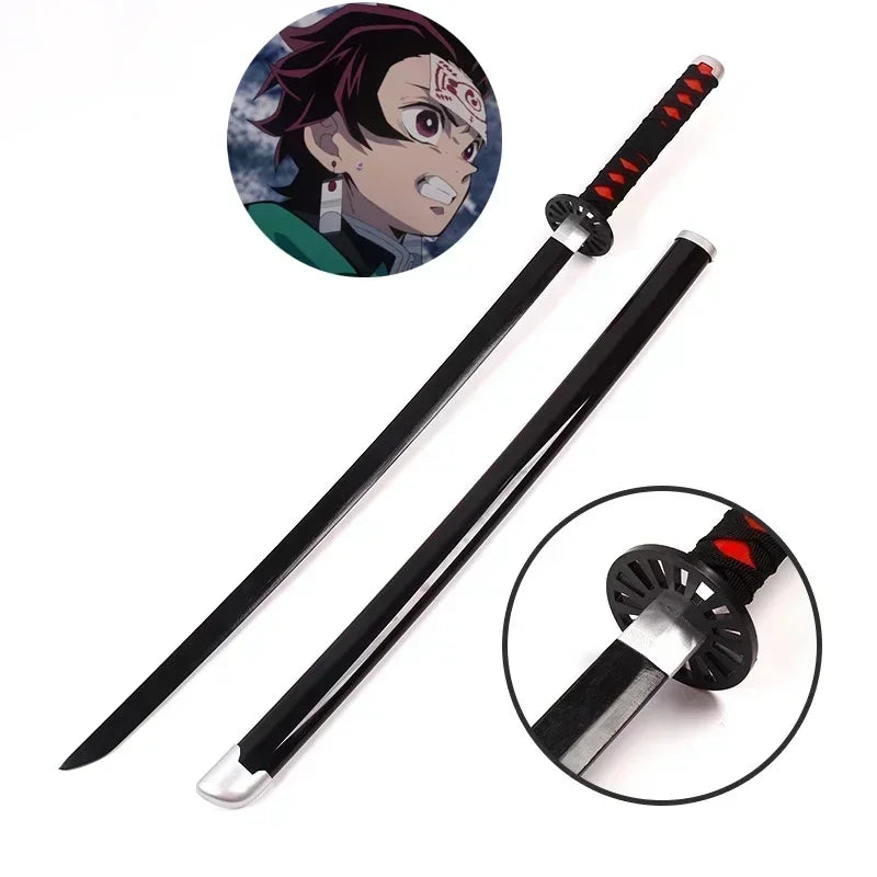 Katana Demon Slayer 104 cm - Réplica Realista de Tanjirou y Zenitsu para Cosplay y Colección