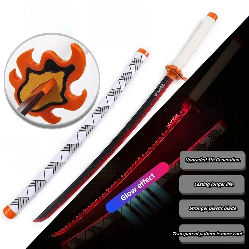 Katana Led Demon Slayer - Espada Japonesa Realista para Cosplay y Regalo de Anime