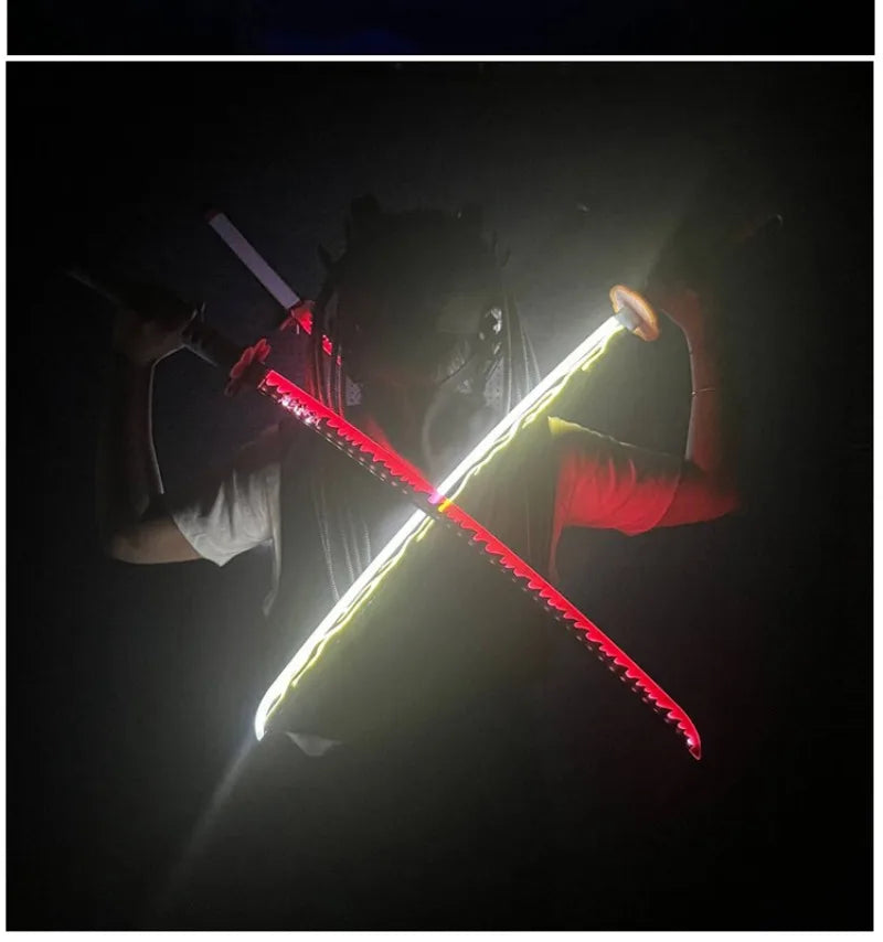 Katana Led Demon Slayer - Espada Japonesa Realista para Cosplay y Regalo de Anime