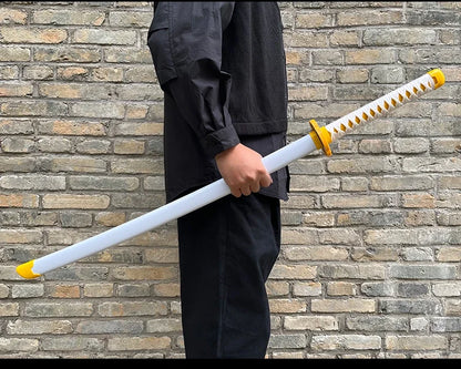 Katana Demon Slayer 104 cm - Réplica Realista de Tanjirou y Zenitsu para Cosplay y Colección