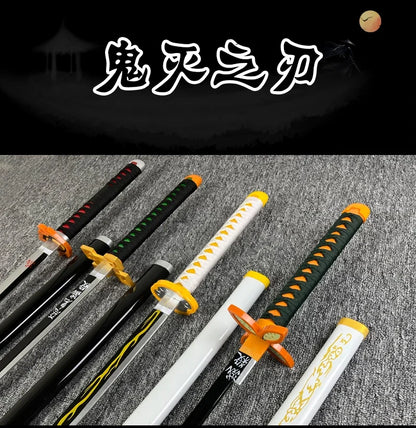 Katana Demon Slayer 104 cm - Réplica Realista de Tanjirou y Zenitsu para Cosplay y Colección