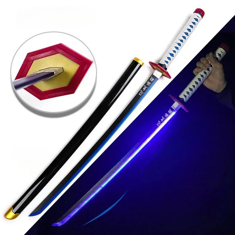 Katana Led Demon Slayer - Espada Japonesa Realista para Cosplay y Regalo de Anime