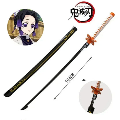 Katana Demon Slayer 104 cm - Réplica Realista de Tanjirou y Zenitsu para Cosplay y Colección