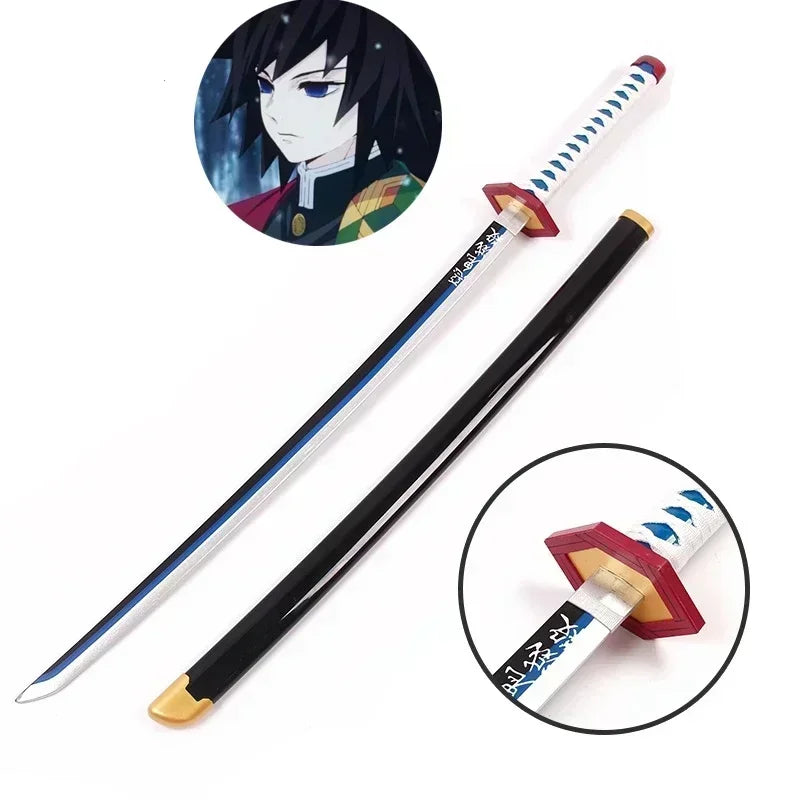 Katana Demon Slayer 104 cm - Réplica Realista de Tanjirou y Zenitsu para Cosplay y Colección