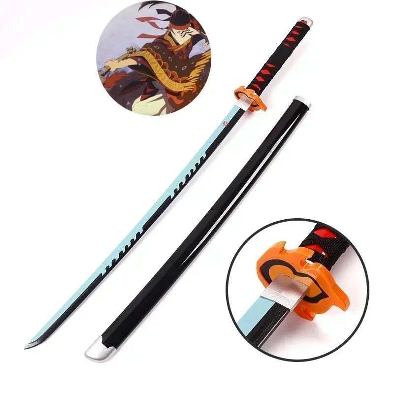 Katana Demon Slayer 104 cm - Réplica Realista de Tanjirou y Zenitsu para Cosplay y Colección